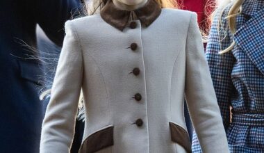 Princess Charlotte of Wales attending the Christmas Morning Service yesterday in Sandringham