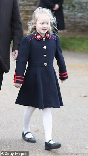 It appeared Mia herself received the item of clothing from her cousin Savannah Phillips, the daughter of Zara's brother Peter Phillips (pictured)