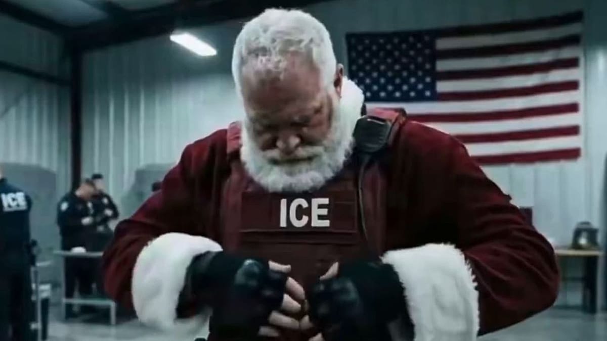 US Department of Homeland Security turns Santa into an ICE agent in 'digusting' AI video