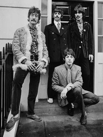 John Downing/Daily Express/Hulton Archive/Getty The Beatles in 1967. From left: John Lennon, Ringo Starr, Paul McCartney and George Harrison