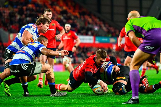 ‘He’s being assessed’ – Munster hope to have Jack Crowley fit to face Bath after injury scare