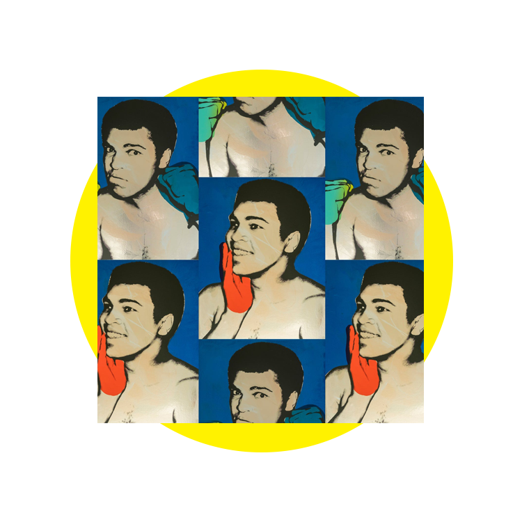 x Andy Warhol Ali Water Wallpaper