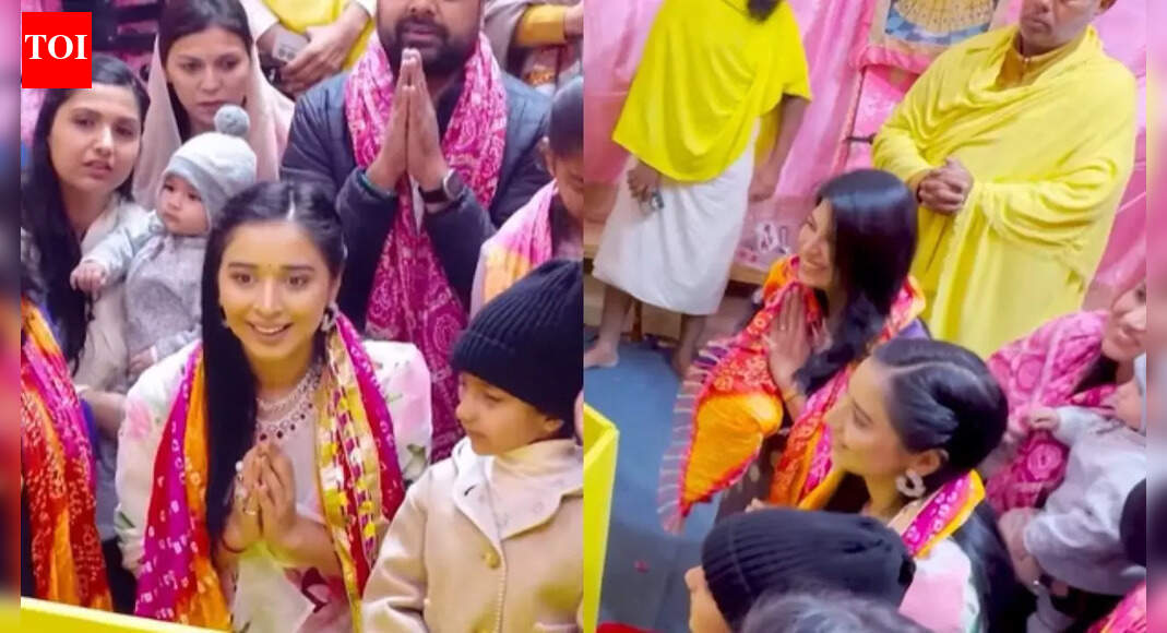 'Bigg Boss 19' fame Tanya Mittal seeks blessings from Premanand Maharaj ji in Vrindavan with her family; Netizens shower love |