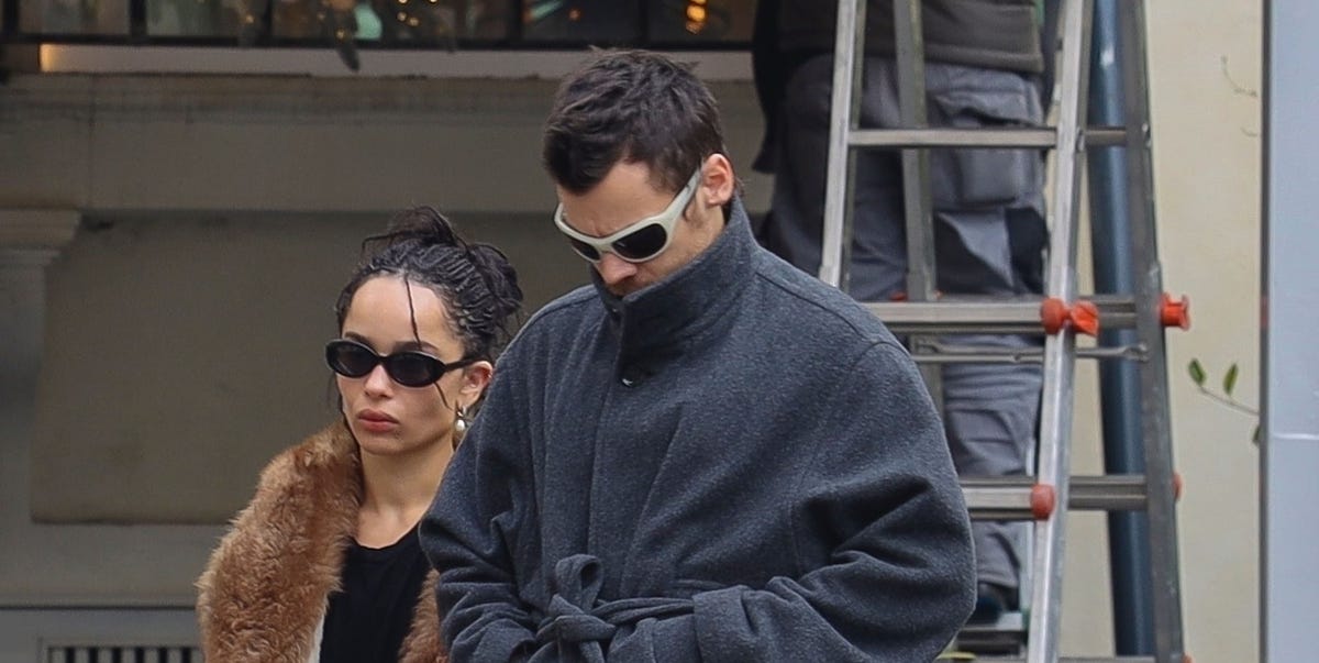 Zoë Kravitz and Harry Styles Meet Up With Alessandro Michele