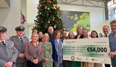 Ireland West Airport staff help raise over €50,000 for six charities