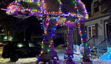 The Christmas AT-AT display (Supplied)