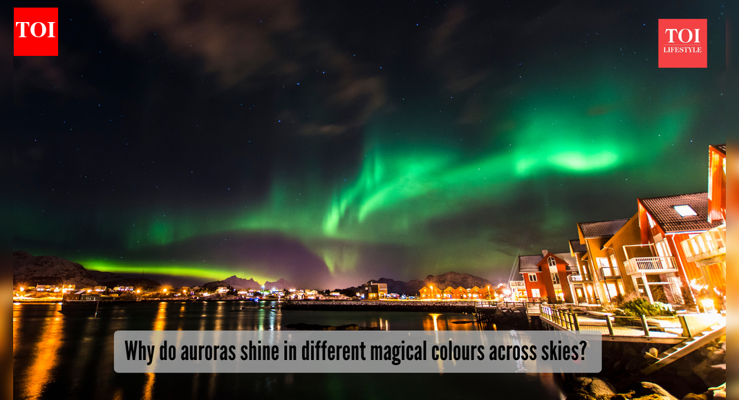 Why do auroras shine in different magical colours across skies?