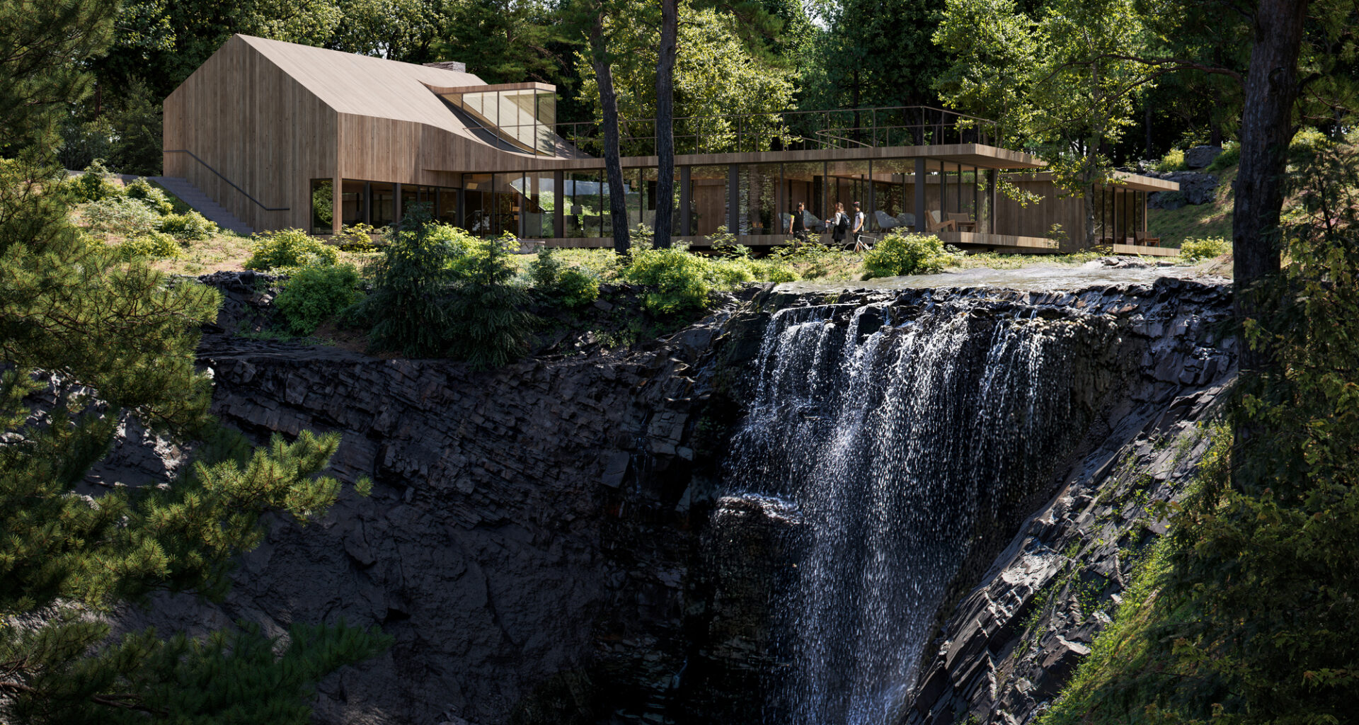 Howard Waterfall Retreat Competition: Buildner’s Winners Explore Multigenerational Living and Topography