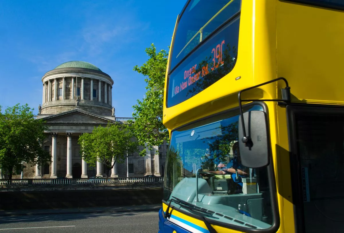 Dublin Bus in the city