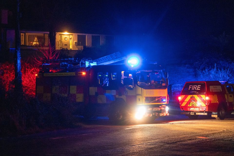 Fire service attending Caherdaniel. Photo by Ruth Brophy