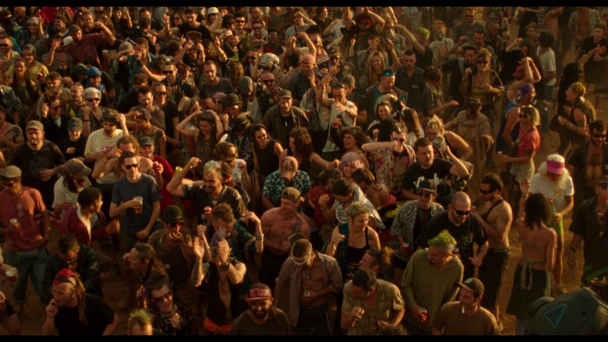 The rave sequence that opens “Sirât.”