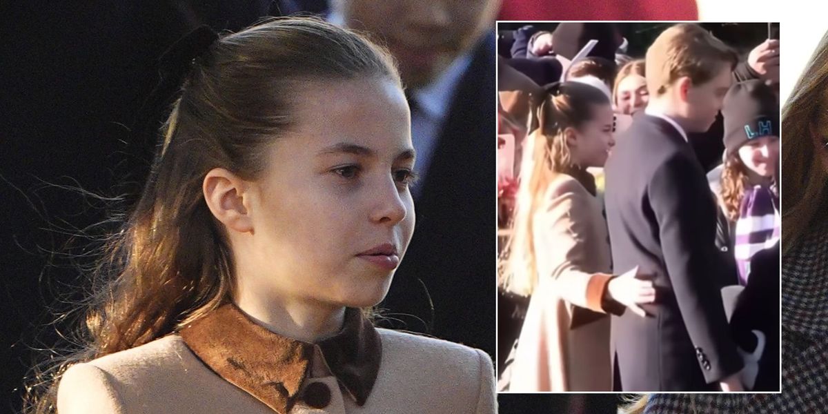 Princess Charlotte's sweet gesture to her brother Prince George spotted by royal fans during walkabout
