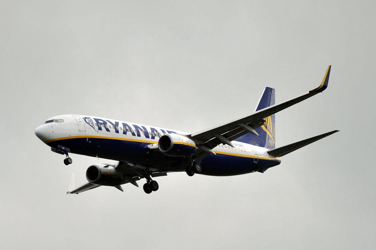 A Ryanair plane
