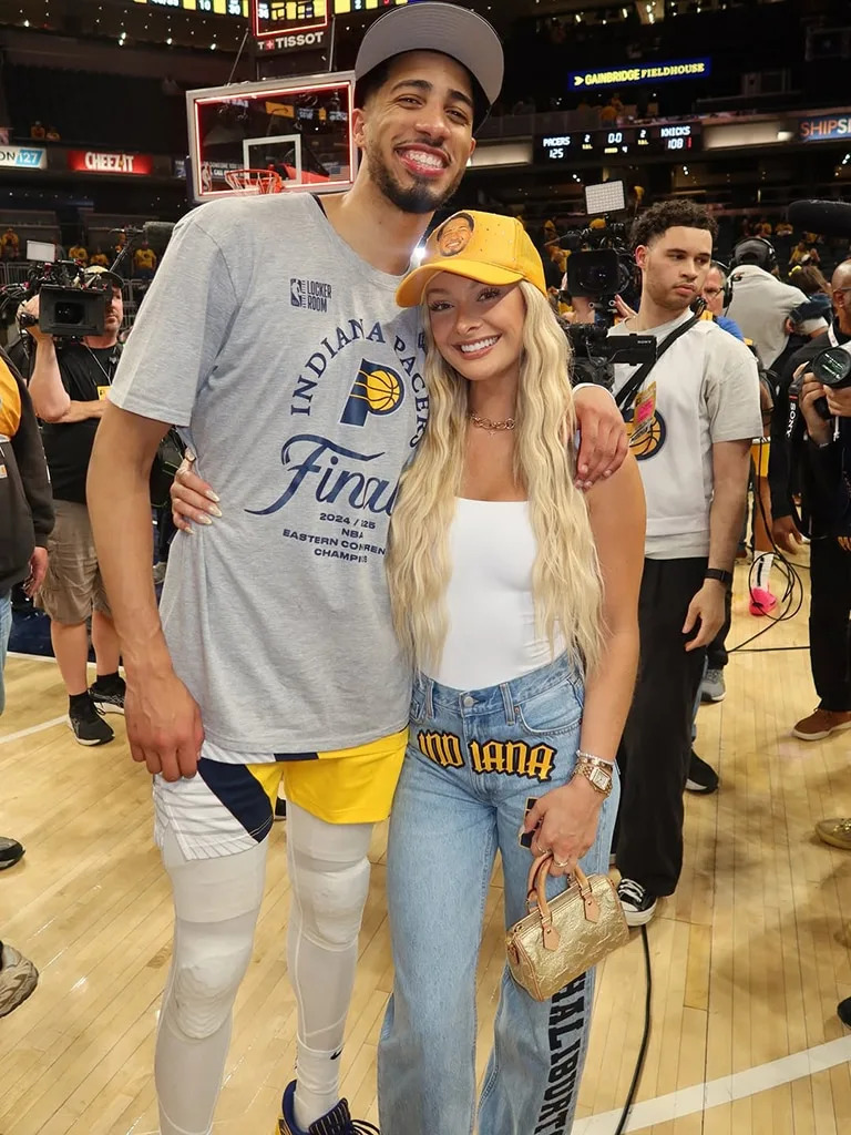 <p>Tyrese Haliburton & Jade Jones</p>