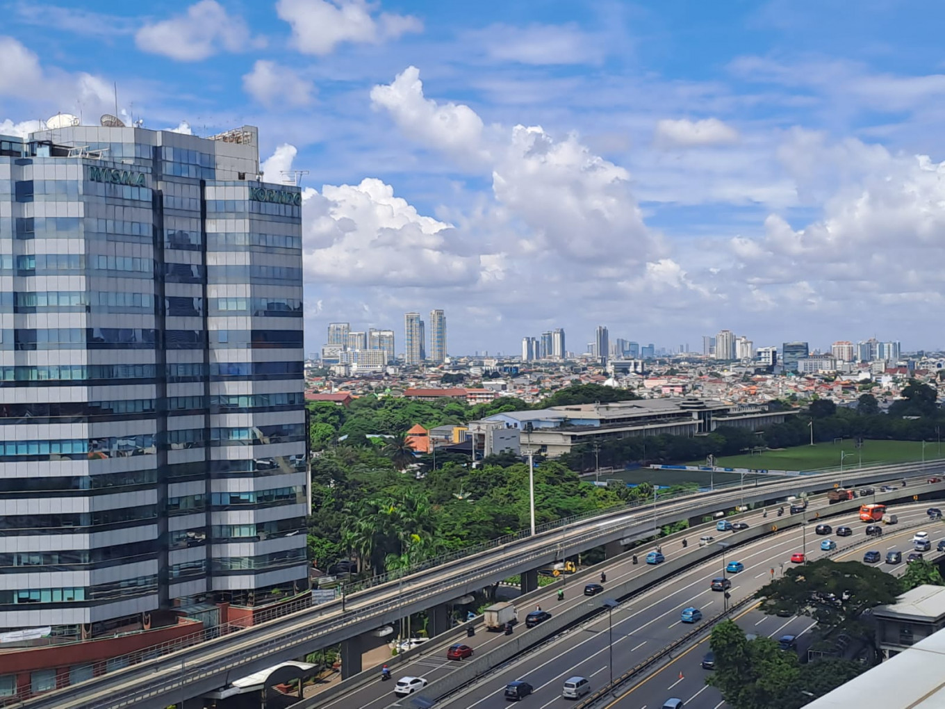 A view of South Jakarta's skyline on a typical weekday afternoon of March 3, 2023.