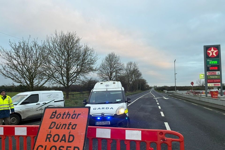 Gardaí closed the N20 for a technical examination of the scene and the two vehicles involved (Pic: Brendan Gleeson)