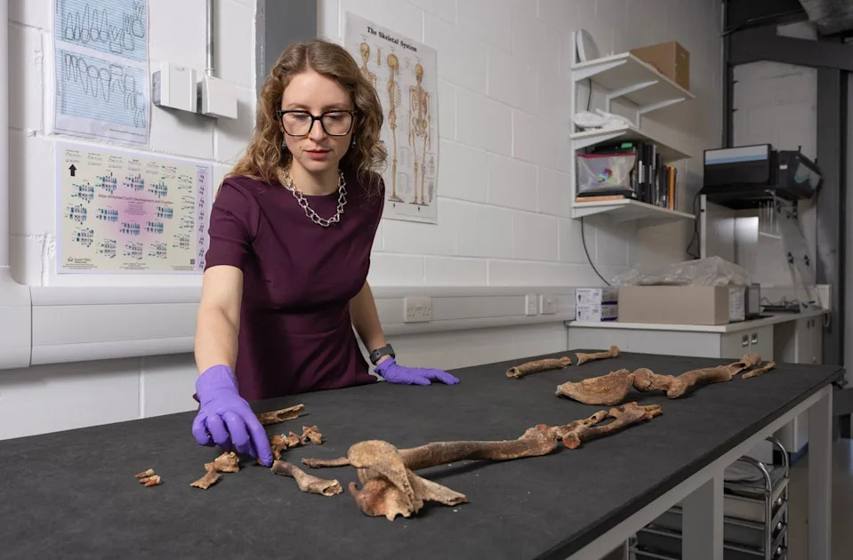 Jess Thompson has been studying the Bronze age people remains (Neil Hanna/PA Wire)
