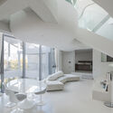 HO-UN House / IROJE KHM Architects - Interior Photography, Living Room, Glass, Chair