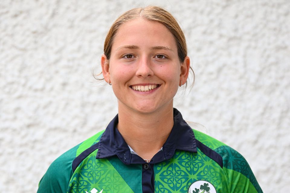 Ireland's Sarah Forbes top scored for the Girls in Green in their defeat to South Africa. Photo by Ramsey Cardy/Sportsfile
