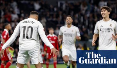 European football: Mbappé matches Ronaldo’s record as Real close on Barça | European club football