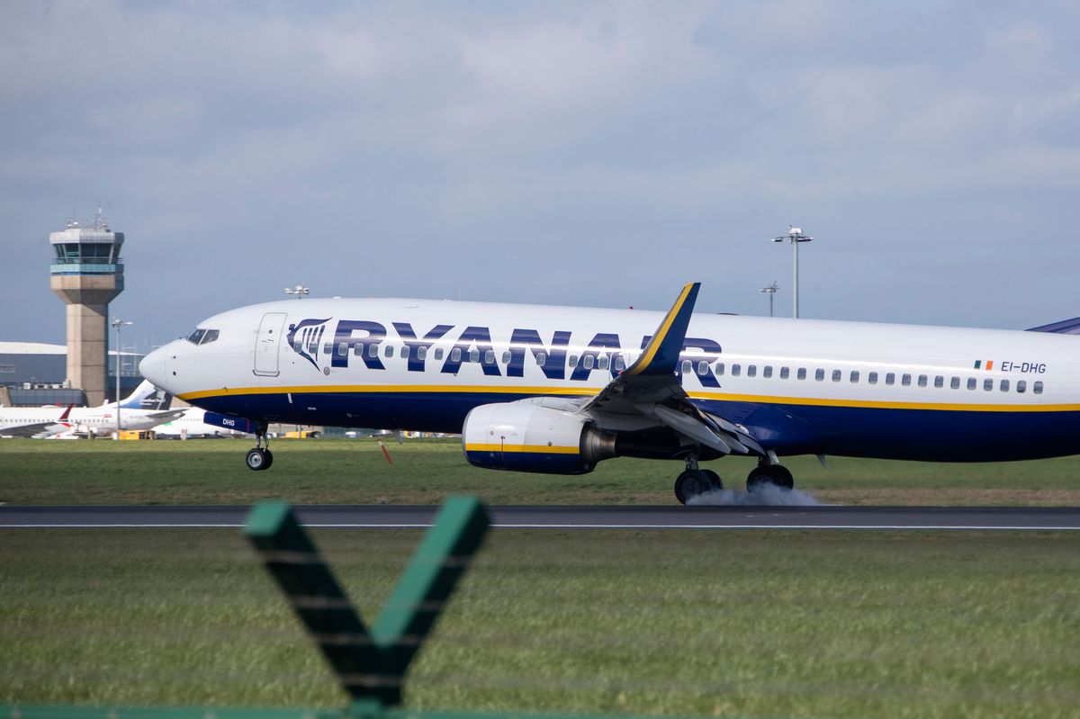 A Ryanair flight on its final approach to Dublin Airport (stock)