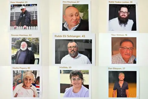 EPA Photos of victims of the deadly shooting at Bondi Beach