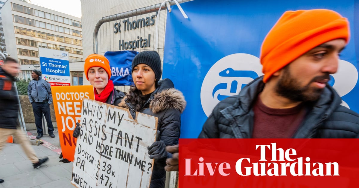 Streeting says NHS ‘coping’ during resident doctors’ strike but faces difficult recovery over Christmas – UK politics live | Politics