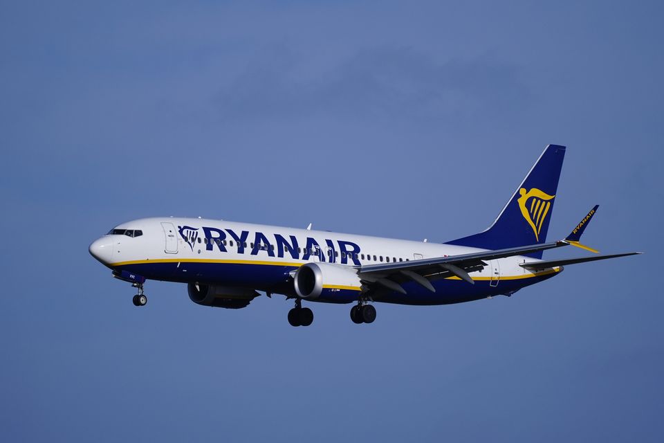 Ryanair plane. Photo: PA