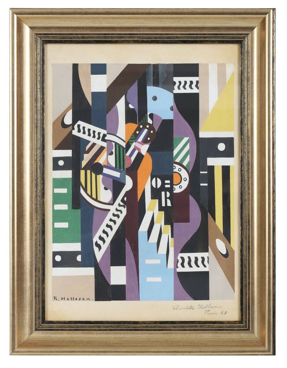 'Abstract Composition' by Thorvald Hellesen at Sheppard's.