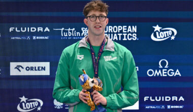 Wiffen claims 400m freestyle bronze, Shortt smashes Irish record to reach Euros final