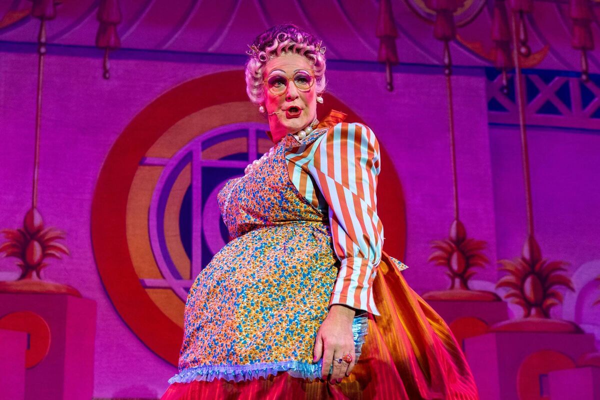 Aladdin at Cork Opera House Taken by Shane J Horan. Frank Mackey as Nanny Nellie in Aladdin at Cork Opera House