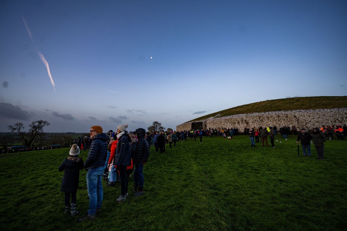 The sun rises over Newgrange during the winter solstice in 2024. Picture Chani Anderson