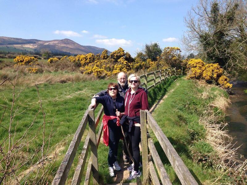 Deirdre O'Shaughnessy with her parents