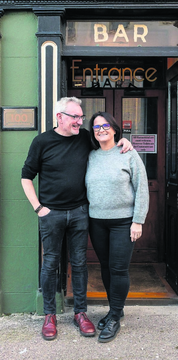 Denis and Joy Murphy outside Albert Lynch’s, in Mallow. 	Picture: Noel Sweeney
                    