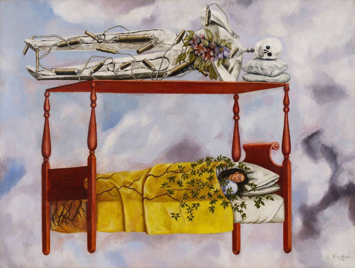 Frida Kahlo's 'The Dream (The Bed)' set a new world record for a female artist.