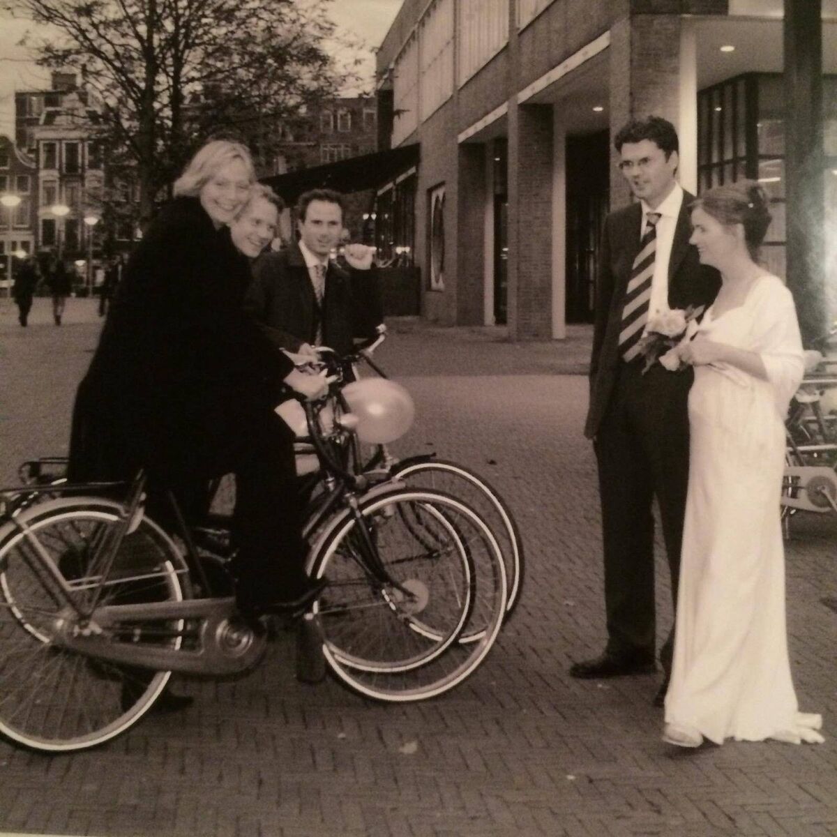 Joanna Donnelly: After the ceremony, we waited for the boat and it was a beautiful day. I was playing with my daughter and my nieces; we were running around a fountain, and people were walking by and calling out congratulations to me. And honestly, at first it didn’t occur to me what they were congratulating me for, then I stopped and thought: “Oh yeah, I’m a bride.”