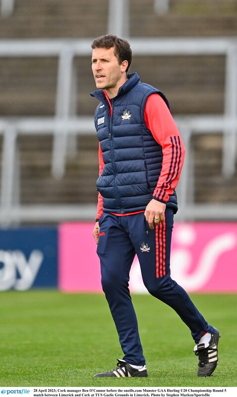 New Cork manager Ben O'Connor at TUS Gaelic Grounds in Limerick. Picture: Stephen Marken/Sportsfile