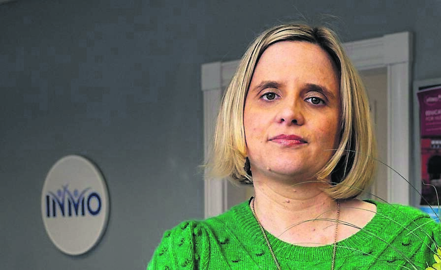 During the Covid pandemic nurses, like Fiona Walsh pictured in the INMO centre in Cork, were often the only human contact for isolated patients. Picture Chani Anderson