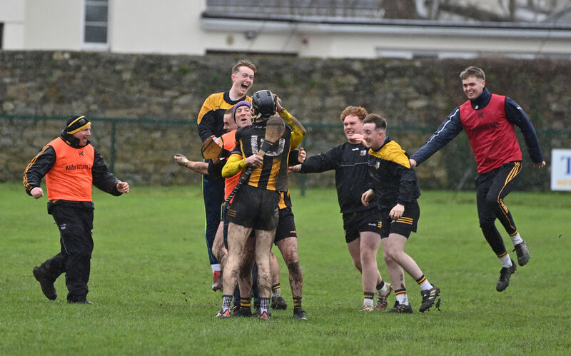 Kilbrittain players celebtate their victory. Picture: Dan Linehan