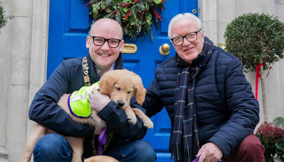 Founder John O'Callaghan, right, warned that unscrupulous puppy farmers and backyard breeders earn €200m a year for 'the criminal abuse and mistreatment of dogs'. Picture: Gareth Chaney