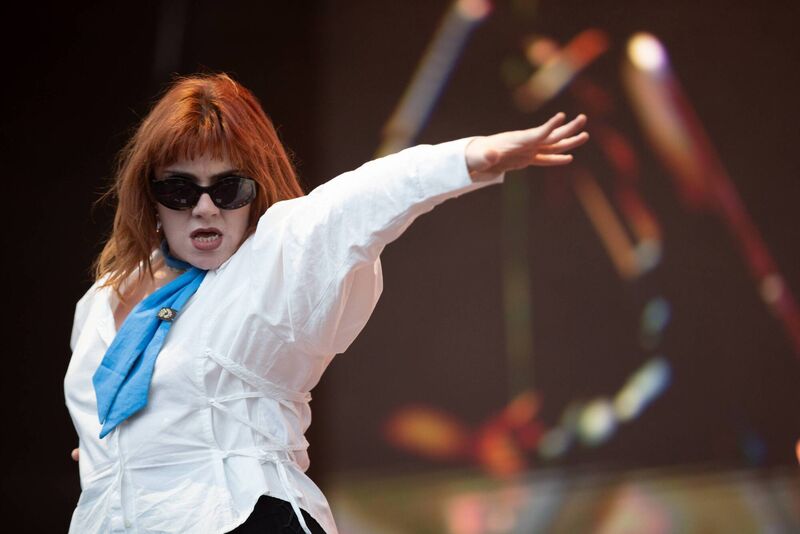 CMAT onstage at the All Together Now Festival in August. Photo: Kieran Frost/Redferns