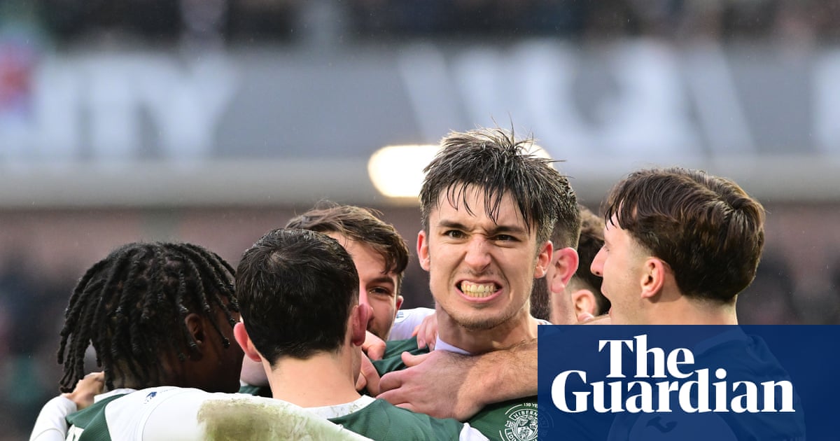 Hibernian cling on to defeat league leaders Hearts in pulsating derby | Scottish Premiership