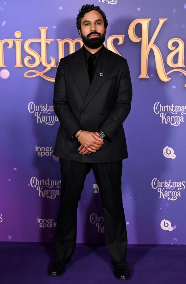 Jeff Spicer/Getty Kunal Nayyar at the world premiere of 'Christmas Karma' in London on Nov. 12, 2025