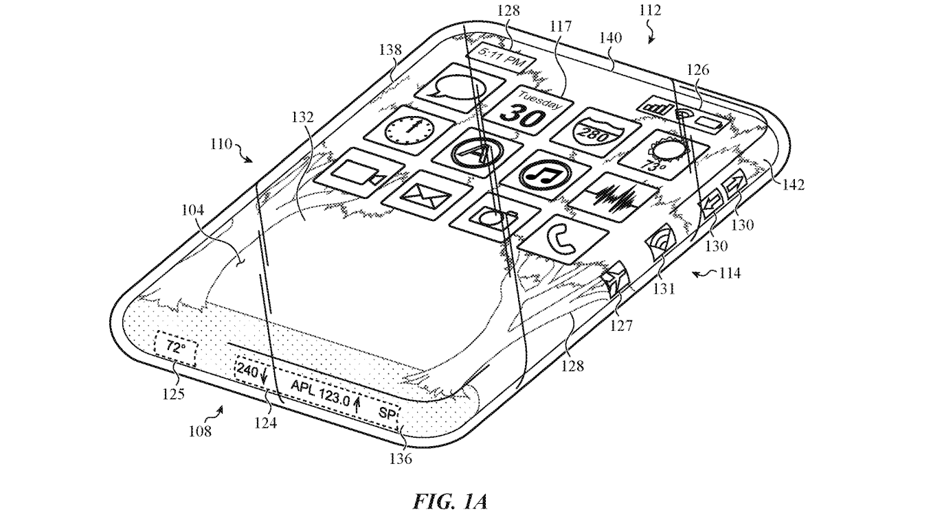iphone all glass design patent, possibly iphone 20 like design