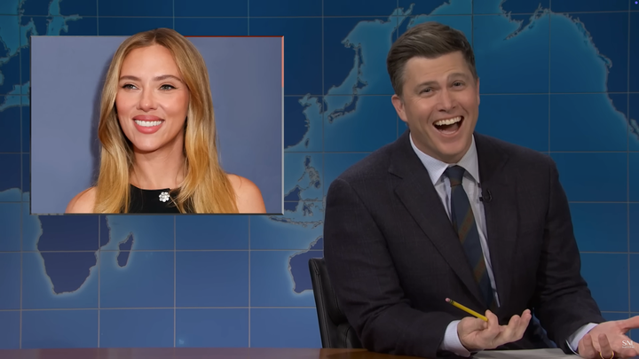 Michael Che cornered "Weekend Update" partner Colin Jost into another bawdy joke swap during this weekend's episode of "SNL."