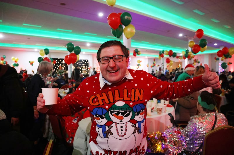 Michael McCabe enjoying the festivities at the RDS. Photograph: Bryan O’Brien