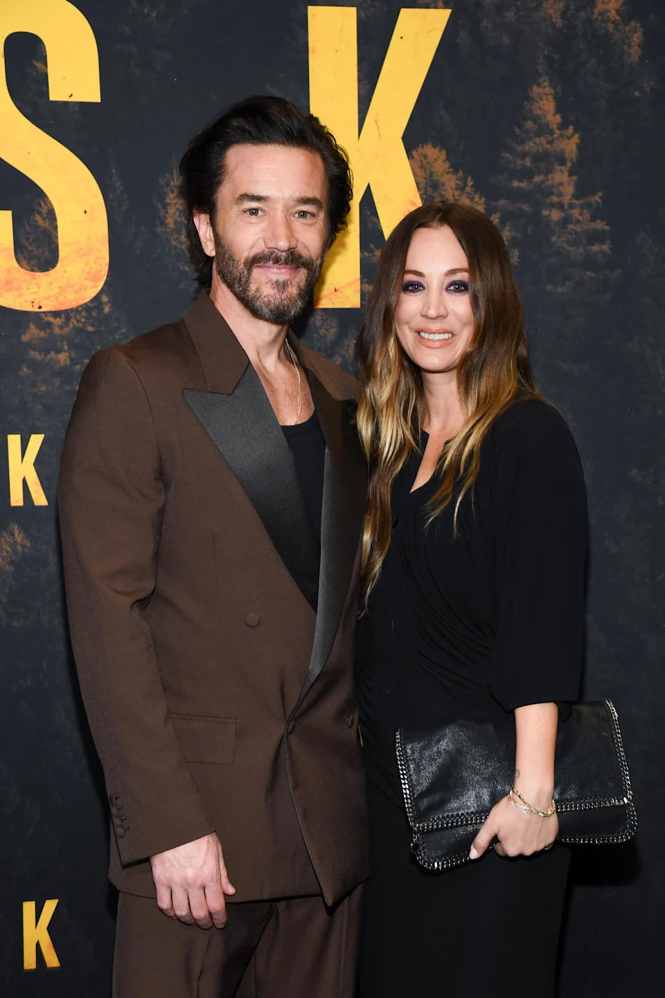 Tom Pelphrey, Kaley Cuoco at the HBO Original drama series "TASK" New York Premiere held at Perelman Performing Arts Center on September 04, 2025 in New York, New York.