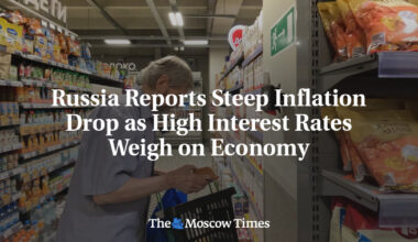 Russia Reports Steep Inflation Drop as High Interest Rates Weigh on Economy