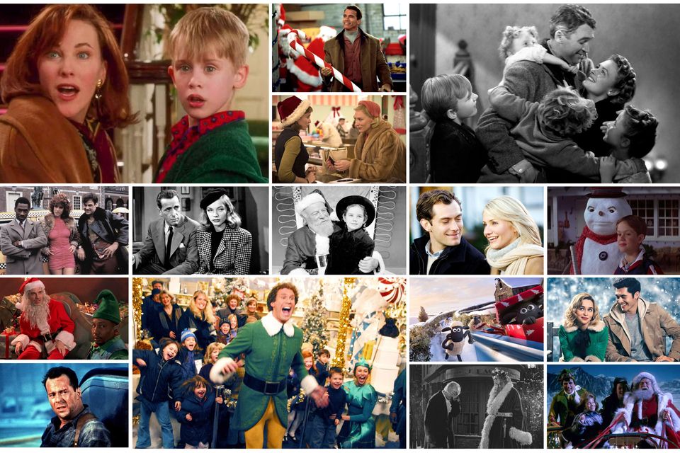 From ‘Home Alone’ (top left) to ‘Elf’ (above) and ‘It’s A Wonderful Life’ (top right), Christmas films can bring fun, laughter and an emotional punch