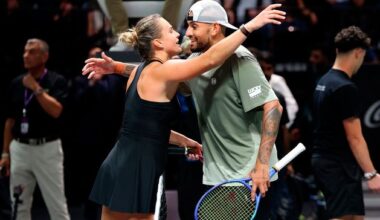 Nick Kyrgios defeats Aryna Sabalenka in straight sets in ‘Battles of the Sexes’